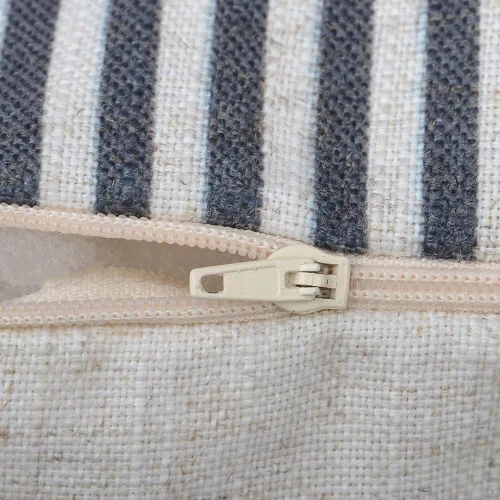 Miniatura 5 de KINGROSE Funda de almohada decorativa con botones y rayas, funda de cojín para sofá o cama, 16 x 20 pulgadas, color gris