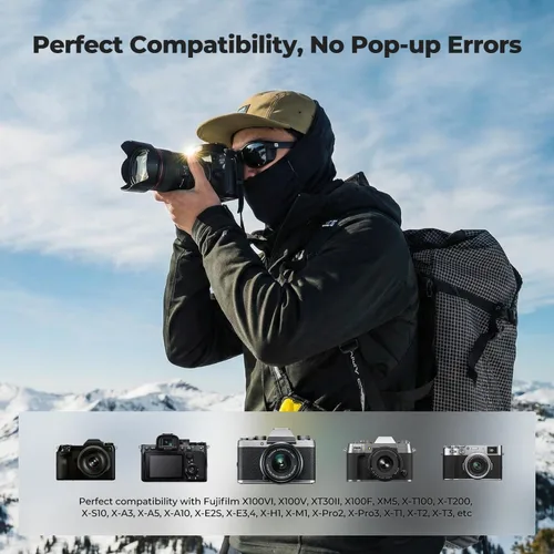Miniatura 4 de K&F CONCEPT Paquete de 2 baterías NP-W126, USB C NP-W126S XT30III batería compatible con cámaras Fujifilm X100vi, X100V, XM5, XE5, XT30II, XT30, X