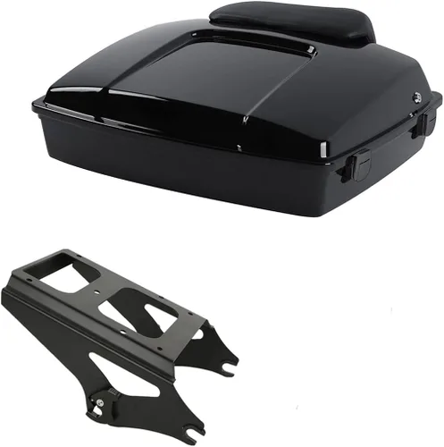 Miniatura 7 de XFMT Tronco de afeitar de 5.5 pulgadas con almohadilla de respaldo para Harley Touring Road King Street Glide Road Glide Electra Glide 1997-2013