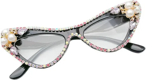 Miniatura 3 de Gafas de lectura bifocales de diamantes de imitación fotocromáticos de transición para mujeres lindo sexy elegante ojo de gato lectores gafas de sol
