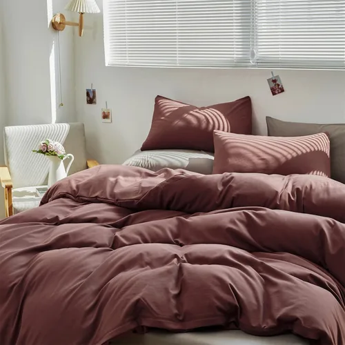 Miniatura 315 de CLOTHKNOW - Juego de edredón verde militar tamaño completo de 3 piezas, juego de ropa de cama verde oscuro, edredón suave con 2 fundas de almohada