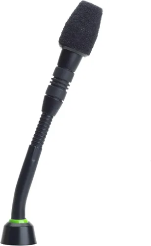 Micrófono Shure MX405LP/C de condensador cardioide, cuello de cisne de 5" con indicador de estado bicolor, menos preamplificador