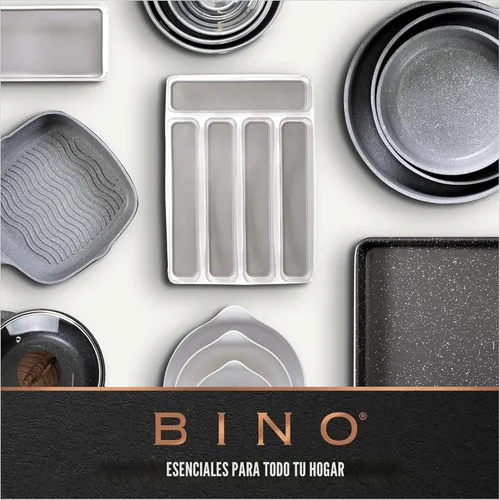 Miniatura 9 de BINO Contenedores de almacenamiento de plástico, medianos y poco profundos THE HANDLER COLLECTION Contenedores organizadores multiusos