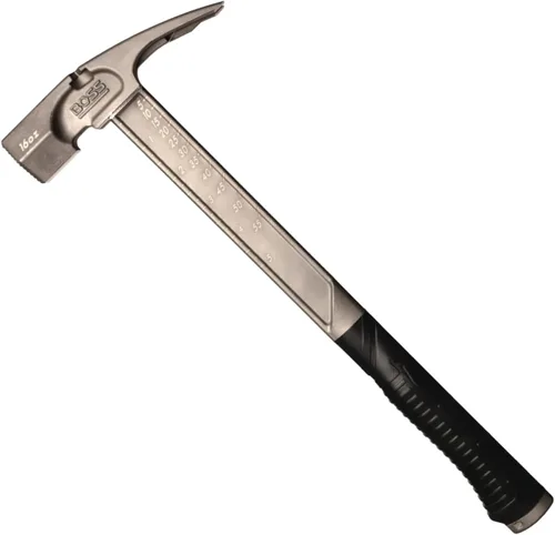 Miniatura 12 de Boss Hammer 14 oz. Martillo de serie Pro de titanio con empuñadura de goma antideslizante sobremoldeada - Grado de construcción, extractores