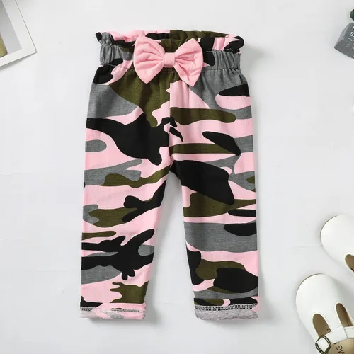 Miniatura 142 de Kucnuzki Conjunto de ropa para bebé niña pequeña, camisa de manga con volantes, pantalón floral, ropa de otoño e invierno para niña