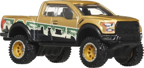 Miniatura 2 de Hot Wheels Premium Car Culture Off Road 1:64 Escala fundida a presión 2017 Ford F-150 Raptor Vehículo con neumáticos reales Riders y cuerpo
