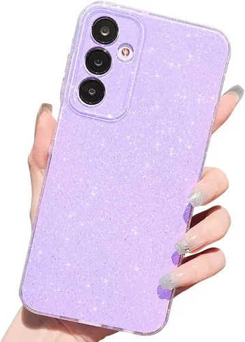 Miniatura 90 de MINSCOSE Funda compatible con Samsung Galaxy A14 5G, bonita funda delgada con purpurina fina, a prueba de golpes, de TPU para mujeres y niñas