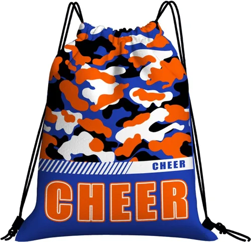 Miniatura 37 de Mochila con cordón impermeable para gimnasio, bolsas con cordón, bolsa de cuerda deportiva, mochila de camuflaje, Bolsas con cordón Cheer - Bolsas