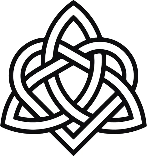 Miniatura 9 de Corazón celta triquetra nudo 1 (holograma) (juego de 2) calcomanías de vinilo impermeables de alta calidad para teléfono portátil, accesorio
