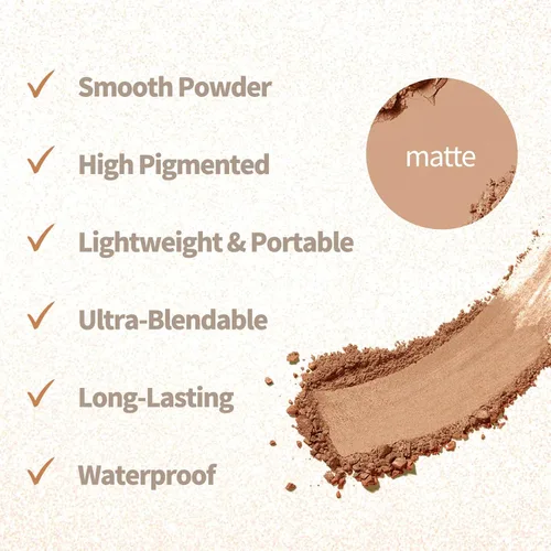 Miniatura 6 de Paleta de sombra de ojos desnuda 9 colores neutro desnudo mate brillo purpurina sombra de ojos paleta de maquillaje de alta pigmentación