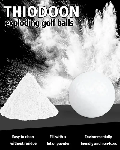 Miniatura 5 de THIODOON 3 Pack Exploding Balls for Golf Party Gender Reveal Prank Funny Joke for Golfers - 3 Piece Set (3 White/Blue & Pink & White)