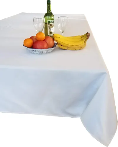 Miniatura 5 de Tektrum mantel rectangular de poliéster, 54 נ84 pulgadas. Tela gruesa, resistente y duradera