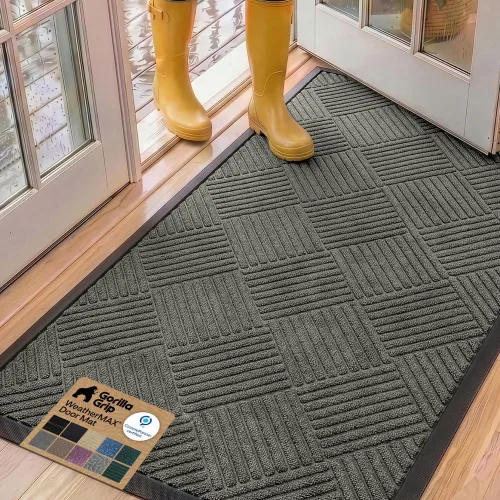 Miniatura 116 de Gorilla Grip - Tapete WeatherMax todoterreno 100% impermeable, caucho natural, resistente a manchas y decoloración, perfil bajo, interior y Grafito