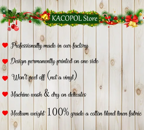 Miniatura 4 de Fundas de Almohada Decorativas de Navidad 16×16 Juego de 4 Copo de Nieve Papá Noel Muñeco de Nieve Ciervo Pájaro Bastón de Caramelo Navidad Rústico