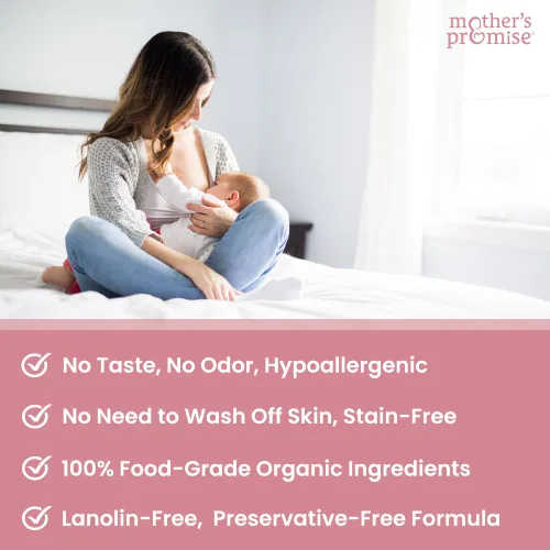 Miniatura 8 de Manteca de pezón orgánica para madres lactantes Crema de pezón sin lanolina, segura para madres y bebés lactantes No es necesario lavar