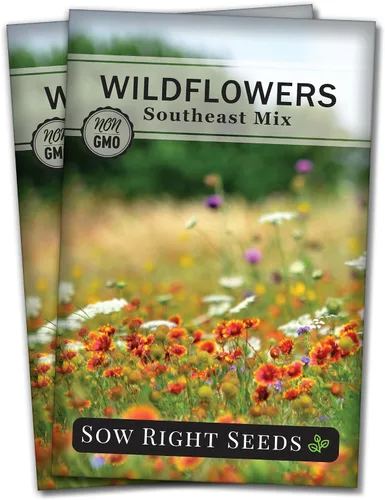 Miniatura 7 de Sow Right Seeds - Mezcla de semillas de flores silvestres para plantar en el sureste - Variedades tradicionales sin OMG para cultivar un jardín