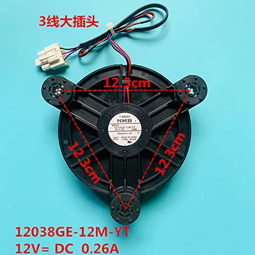 Miniatura 6 de para ventilador de refrigeración de refrigerador NMB 12038GE-12M-YT DC12V 0.26A