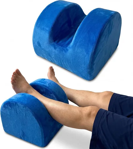 Almohada de recuperación de cirugía de rodilla para reemplazo de rodilla – Cuña de alineación de piernas abductor de cadera, espuma viscoelástica,