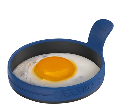 Miniatura 2 de RAZOR - Anillo de silicona para huevos con mango de fácil agarre para huevos perfectamente redondos, paquete de 4 Easy Grip Handle, for Perfectly