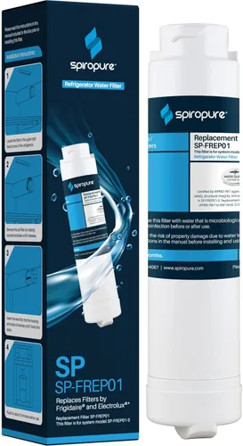 SpiroPure SP-FREP01 Filtro de agua para refrigerador certificado NSF compatible con Frigidaire EPTWFU01 PureSource Ultra II Electrolux EWF02