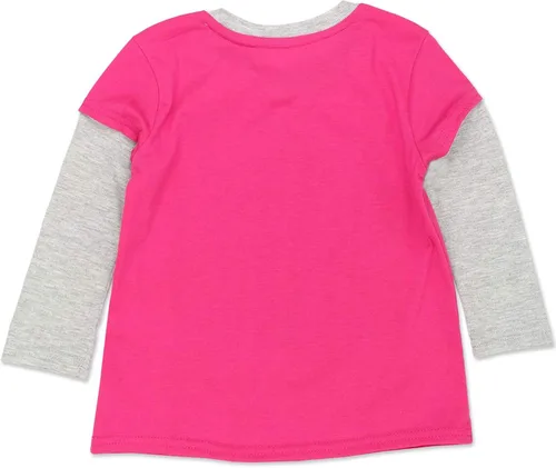 Miniatura 2 de Sesame Street Elmo, Big Bird, Cookie Monster, Grover, Abby Cadabby - Camiseta de manga larga para niñas pequeñas y bebés, color rosa