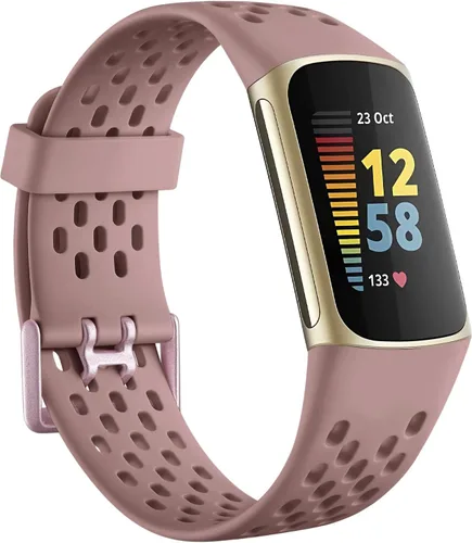 Miniatura 14 de Getino Bandas compatibles con Fitbit Charge, correas deportivas de repuesto ajustables transpirables suaves para Fitbit Charge 5/6, Negro