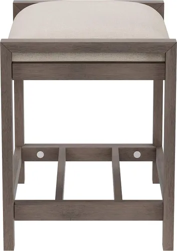 Miniatura 3 de Hillsdale Muebles Amelia - Taburete de tocador, gris antiguo