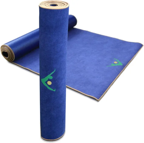 Miniatura 3 de AURORAE Synergy - Esterilla de yoga caliente 2 en 1 con toalla de microfibra antideslizante integrada. No se resbala, sin amontonamiento/olor, Zafiro