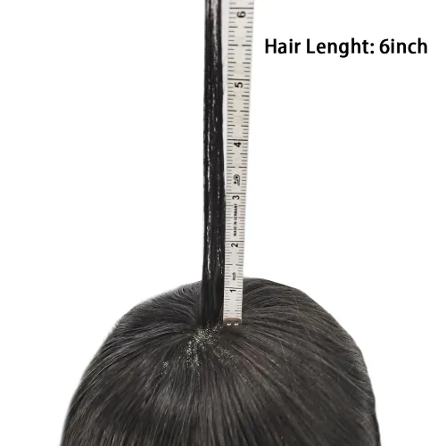Miniatura 6 de Mens Toupee Hairpieces para hombres Remy pieza de cabello humano para hombres 100% atado a mano tupé encaje frontal sistema de pelo para hombres