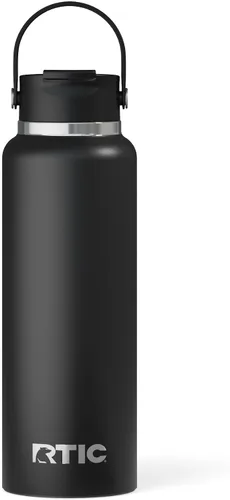 Miniatura 10 de RTIC - Botella de agua Outback de 32 oz (1 L), con revestimiento de cerámica, aislada, de acero inoxidable, doble pared con aislamiento al vacío