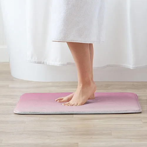 Miniatura 9 de OOZ Absorbente y antideslizante, adecuado para entradas de interiores y exteriores, remolino dorado de purpurina sobre un tapete de baño de franela