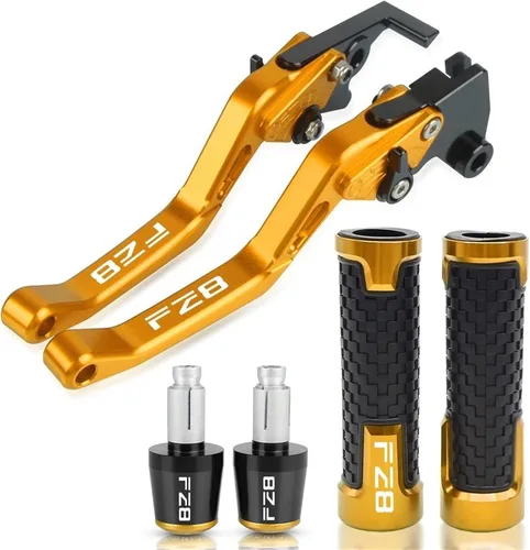 Miniatura 12 de Embrague Accesorios de motocicleta CNC Palanca de embrague de freno Manillar Manillar Agarres extremos para FZ8 FZ-8 2010-2018 2017 2016 2015 2014