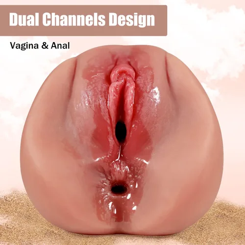 Miniatura 5 de Masturbadores masculinos con vagina de bolsillo de textura 3D realista y ano apretado, muñeca sexual, juguete adulto, juego anal y de felación