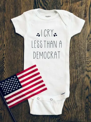 Miniatura 2 de Body para bebé republicano con texto I Cry Less Than A Democrat