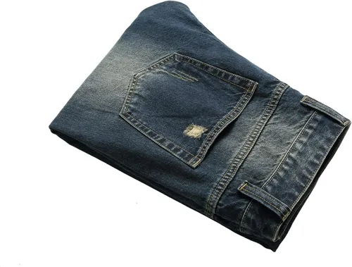 Miniatura 3 de Jeans casuales ajustados con agujeros rasgados para hombre