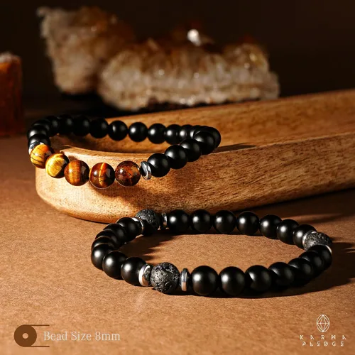 Miniatura 25 de Pulseras de cristal para mujeres y hombres, regalos de cumpleaños, hechas a mano de 0.236 in con cuentas de piedra para equilibrio de chakras