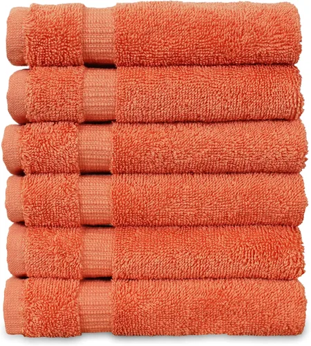 Miniatura 16 de Colección de calidad de hotel y spa, altamente absorbente y de secado rápido, 100% algodón turco, 750+ GSM, toallas ecológicas, toallas con borde