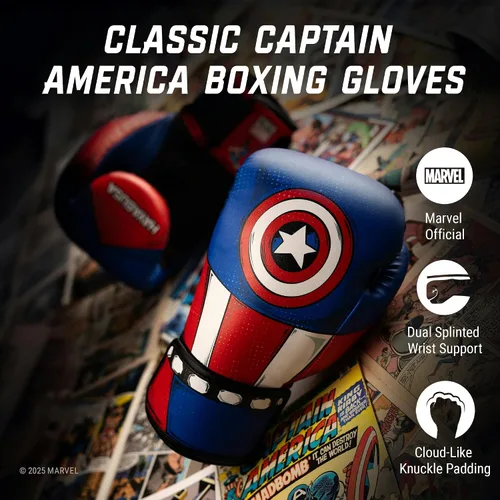 Miniatura 2 de Hayabusa Marvel - Guantes de boxeo clásicos para hombres, mujeres y niños – Con licencia oficial 16 oz 12 oz 8 oz 6 oz Entrenamiento, sparring