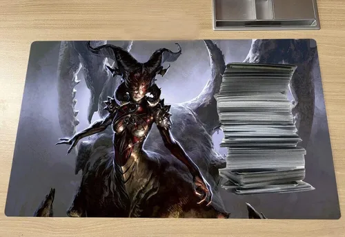 Miniatura 5 de MTG - Tapete de juego de 23.6 x 13.7 pulgadas, tapete de juego de mesa para TCG CCG grande, tapete de juego de cartas de mesa, tapete de juego