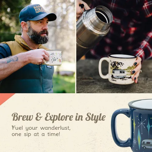 Miniatura 6 de Camp Casual CC-004Y Desert Dreamin' - Taza, Noche estrellada, Azul