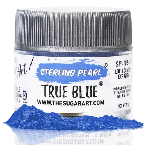 Miniatura 4 de The Sugar Art - Sterling Pearl - Brillo en polvo comestible para decorar pasteles, cupcakes, cake pops y más, aplica brillo en polvo a tus dulces