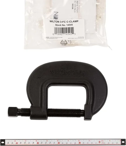 Miniatura 2 de Wilton Brute Force C-Clamp, apertura de 3-7/16", garganta de 2-1/2", 16250 libras de fuerza de sujeción (Modelo 3 F.C.)