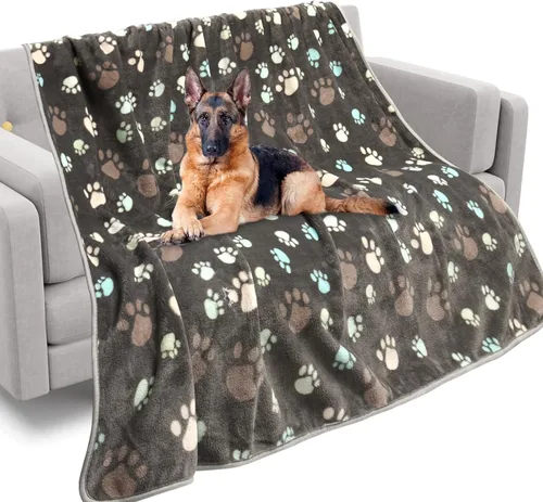 Miniatura 23 de Rezutan Mantas para Perros Grandes, Mantas de Franela para Perros y Gatos Lavables, Suave Manta para Mascotas y Funda para Jaula de Perro, Lindo