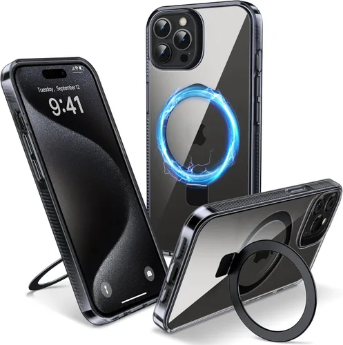 Miniatura 16 de Funda magnética para iPhone Air – [Soporte invisible integrado] [Compatible con MagSafe] [Protección contra caídas de grado militar] Cubierta
