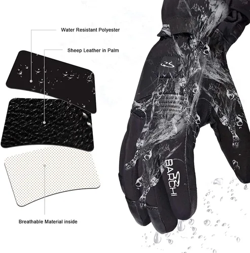Miniatura 6 de Guantes calefactables para hombres y mujeres, calentadores de manos de invierno 7.4V, batería recargable, eléctricos, pantalla táctil, resistente al