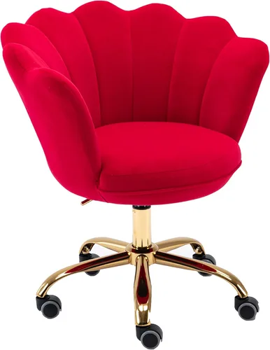 Miniatura 9 de Silla moderna de oficina en casa, silla de escritorio con ruedas, silla giratoria de tocador, silla de maquillaje, sillas de altura ajustable