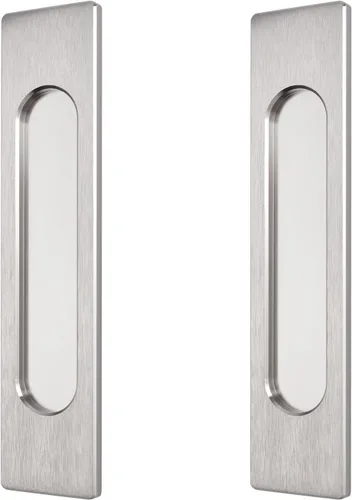 Miniatura 16 de MOROBOR Tiradores de puerta corredera ovalados autoadhesivos de 7.087 in, 2 manijas de aleación de aluminio sin perforaciones para puertas Bronce