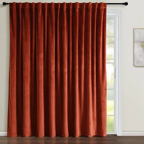 Miniatura 11 de Lush Decor Prima Velvet - Par de paneles de cortinas para ventana con pestaña trasera y bolsillo para cortinero, 84 pulgadas de largo x 54 pulgadas
