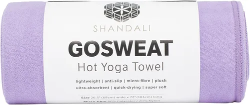 Miniatura 13 de Toalla Shandali GoSweat Antideslizante para Yoga Caliente con Microfibra de Ante Superabsorbente y Suave en Muchos Colores, para Pilates Bikram