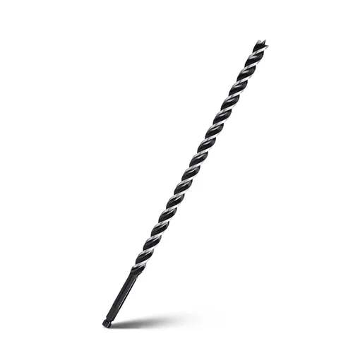Miniatura 10 de Broca de taladro de barrena de 1-1/2" x 6" para madera, vástago hexagonal de tres estrías, broca de barrena larga para madera blanda y dura, tocón